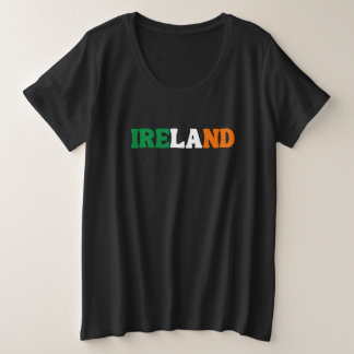 Einfaches Bekleidungsgremium für moderne irische F Große Größe T-Shirt