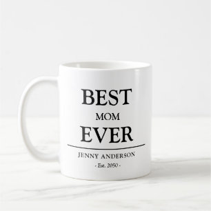 Einfaches benutzerdefiniertes Design Beste Mutter Kaffeetasse
