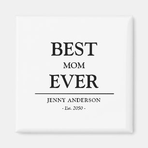 Einfaches benutzerdefiniertes Design Beste Mutter, Magnet
