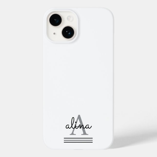 Einfaches benutzerdefiniertes Design Personalisier Case-Mate iPhone 14 Hülle (Rückseite)