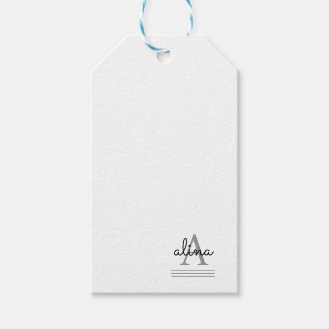 Einfaches benutzerdefiniertes Design Personalisier Geschenkanhänger (Vorderseite)