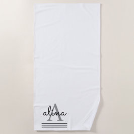 Einfaches benutzerdefiniertes Design Personalisier Strandtuch