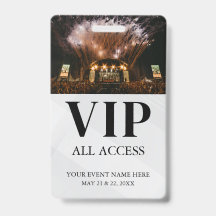 Einfaches benutzerdefiniertes Event All Access VIP