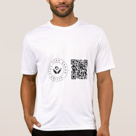 Einfaches benutzerdefiniertes Firmenlogo und Textw T-Shirt