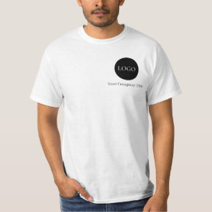 Einfaches benutzerdefiniertes Logo für Geschäftspe T-Shirt