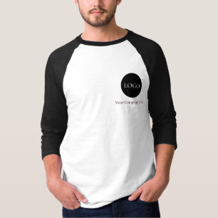 Einfaches benutzerdefiniertes Logo für Unternehmen T-Shirt