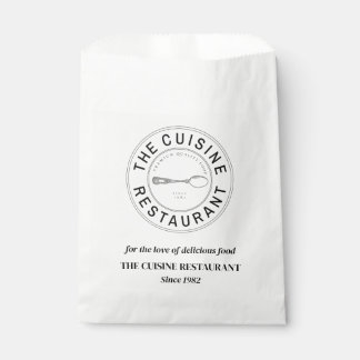 Einfaches, benutzerdefiniertes Logo Restaurant Bac Geschenktütchen