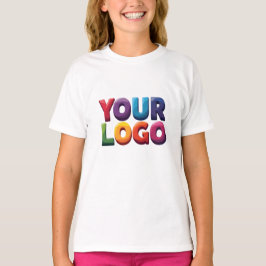 Einfaches benutzerdefiniertes Logo und Text Geschä T-Shirt