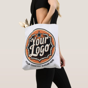 Einfaches benutzerdefiniertes Logo und Text Geschä Tasche