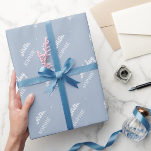 Einfaches benutzerdefiniertes Namensgeschenk zum G Geschenkpapier