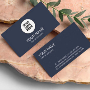 Einfaches Berufliches, elegantes Logo Minimalistis Visitenkarte