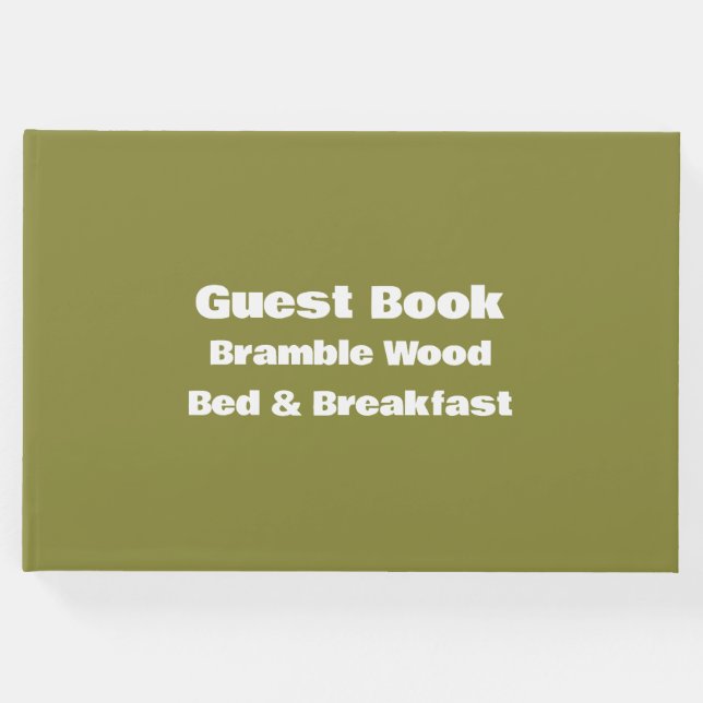 Einfaches Berufliches Ferienhaus Gästebuch (Vorderseite)