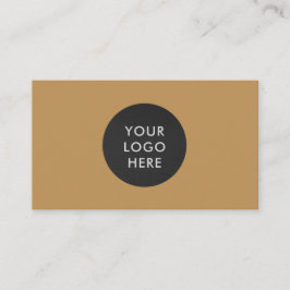 Einfaches Berufliches Logo QR Code Gold Company Visitenkarte