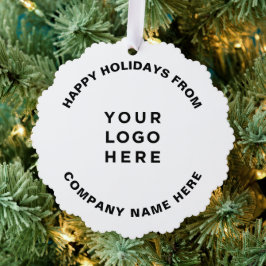 Einfaches Berufliches Weihnachtsbaum-Logo Ornament Karte