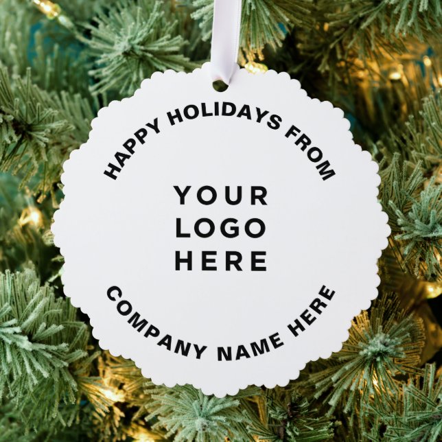 Einfaches Berufliches Weihnachtsbaum-Logo Ornament Karte (Insitu (Baum))