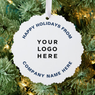 Einfaches Berufliches Weihnachtsbaum-Logo Ornament Karte