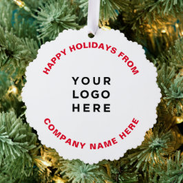Einfaches Berufliches Weihnachtsbaum-Logo Ornament Karte