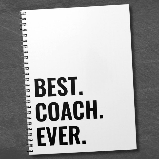 Einfaches Best Coach für alle Zeiten Notizblock (Simple Best Coach Ever notebook)