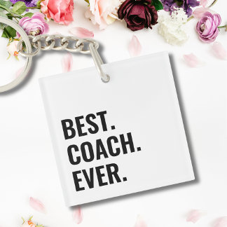Einfaches Best Coach für alle Zeiten Schlüsselanhänger
