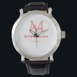 einfaches, bestes Oma-Monogramm Armbanduhr<br><div class="desc">schönes Design</div>