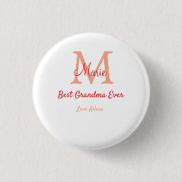 einfaches, bestes Oma-Monogramm Button