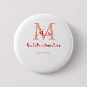 einfaches, bestes Oma-Monogramm Button