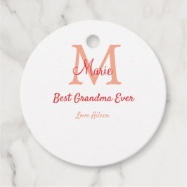 einfaches, bestes Oma-Monogramm Geschenkanhänger