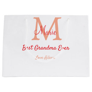 einfaches, bestes Oma-Monogramm Große Geschenktüte