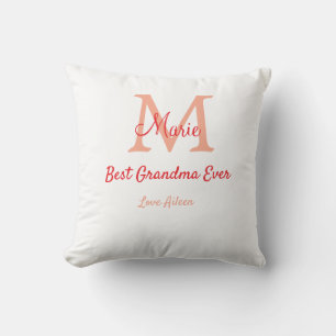 einfaches, bestes Oma-Monogramm Kissen