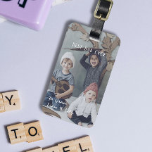 Einfaches Bestes Papa Aller Zeiten Foto-Gepäckanhä
