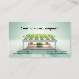 Einfaches Bild eines Aerogardens Visitenkarte