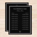 Einfaches Black Frame Border Restaurant Café Ausfa Flyer<br><div class="desc">Diese einfache,  elegante Vorlage wäre ideal für Ihre geschäftlichen und Werbebedürfnisse. Fügen Sie einfach Ihre eigenen Daten hinzu,  indem Sie auf die Option "Personalisieren" klicken.</div>