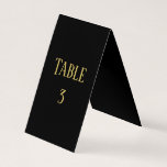 Einfaches Black&Gold-Design - Tischnummer<br><div class="desc">Mid Mod Design - Tischnummer</div>