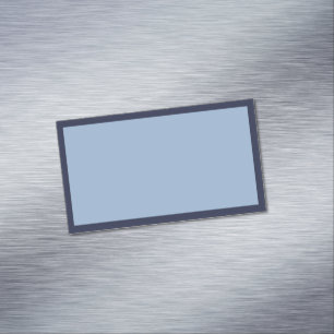 Einfaches Blankenlicht mit dunkelblauer Grenze Magnetische Visitenkarte