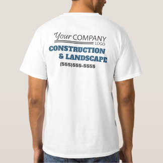 Einfaches Blau, Grau und Schwarz mit Logo T-Shirt