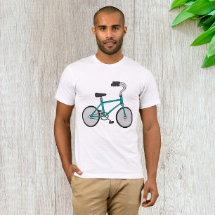 Einfaches blaues Fahrrad Retro-Bike T-Shirt