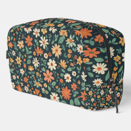 Einfaches Blumenmuster Waschbeutel