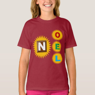 Einfaches braunes T-Shirt NOEL SONNE SCHOKOLADE