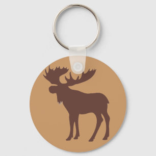 Einfaches Brautmoosesymbol Schlüsselanhänger