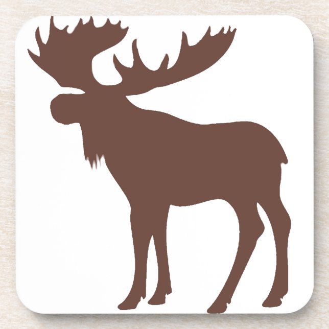 Einfaches Brautmoosesymbol Untersetzer (Vorderseite)