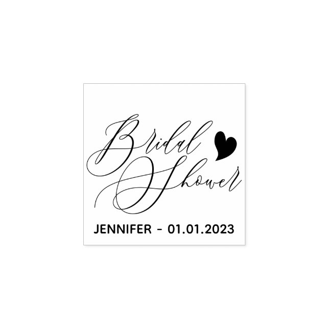 Einfaches Brautparty für Hochzeitsherz Gummistempel (Prägung)