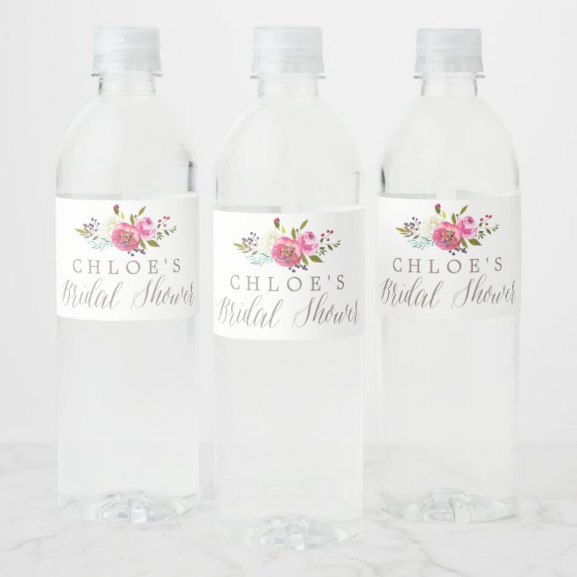 Einfaches Brautparty mit Blumenwasser Bouquet (Flaschen)