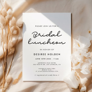 Einfaches Bridal-Mittagessen Einladung