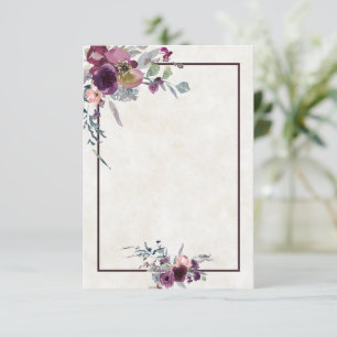 Einfaches Budget Hochzeitseinladung Burgunderrot u Einladung
