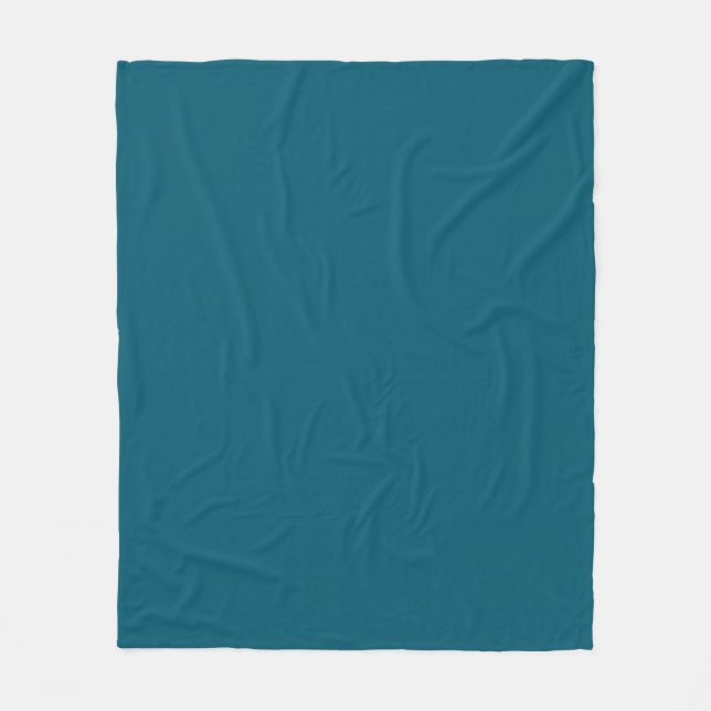 Einfaches Budget Solid Color Aquamarin Fleecedecke (Vorderseite)