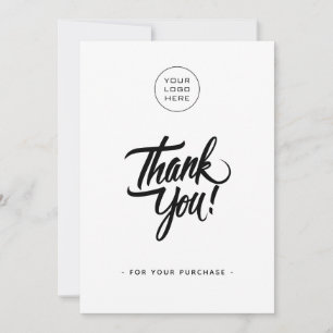 Einfaches Business-Dankeschön-Karte - Logo hinzufü Dankeskarte
