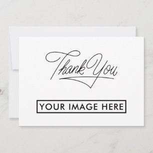 Einfaches Business-Dankeschön-Karte , Logo hinzufü Dankeskarte