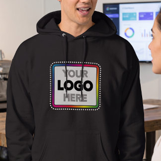 Einfaches Business-Logo Hoodie - Großes Frontprint