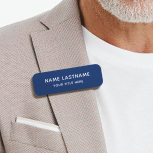 Einfaches Button für die Sicherheit von Navy Blue