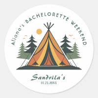 Einfaches Camping Weekend Junggeselinnen-Abschied